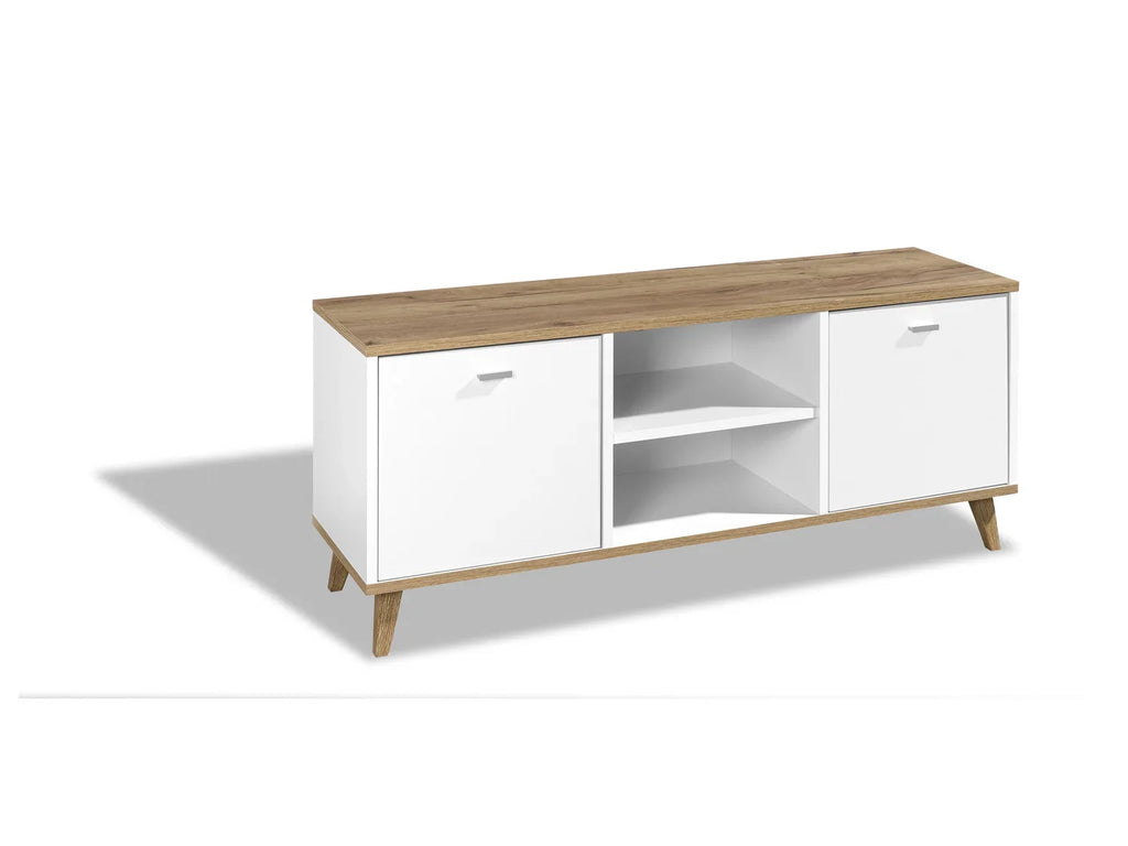LIVARNO home Meuble bas Corfu, 113 x 46 x 33 cm, blanc/imitation chne