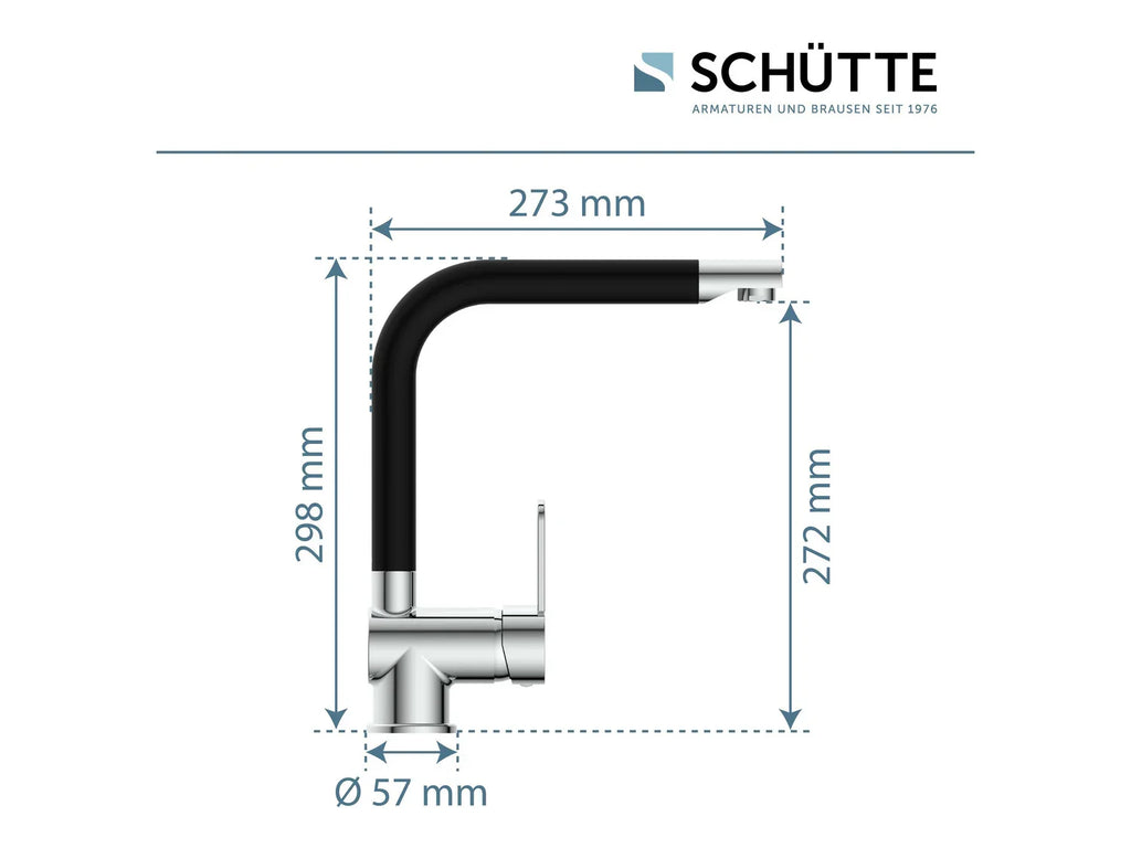 Schtte Mitigeur robinet de cuisine RIO, avec bec rtractable