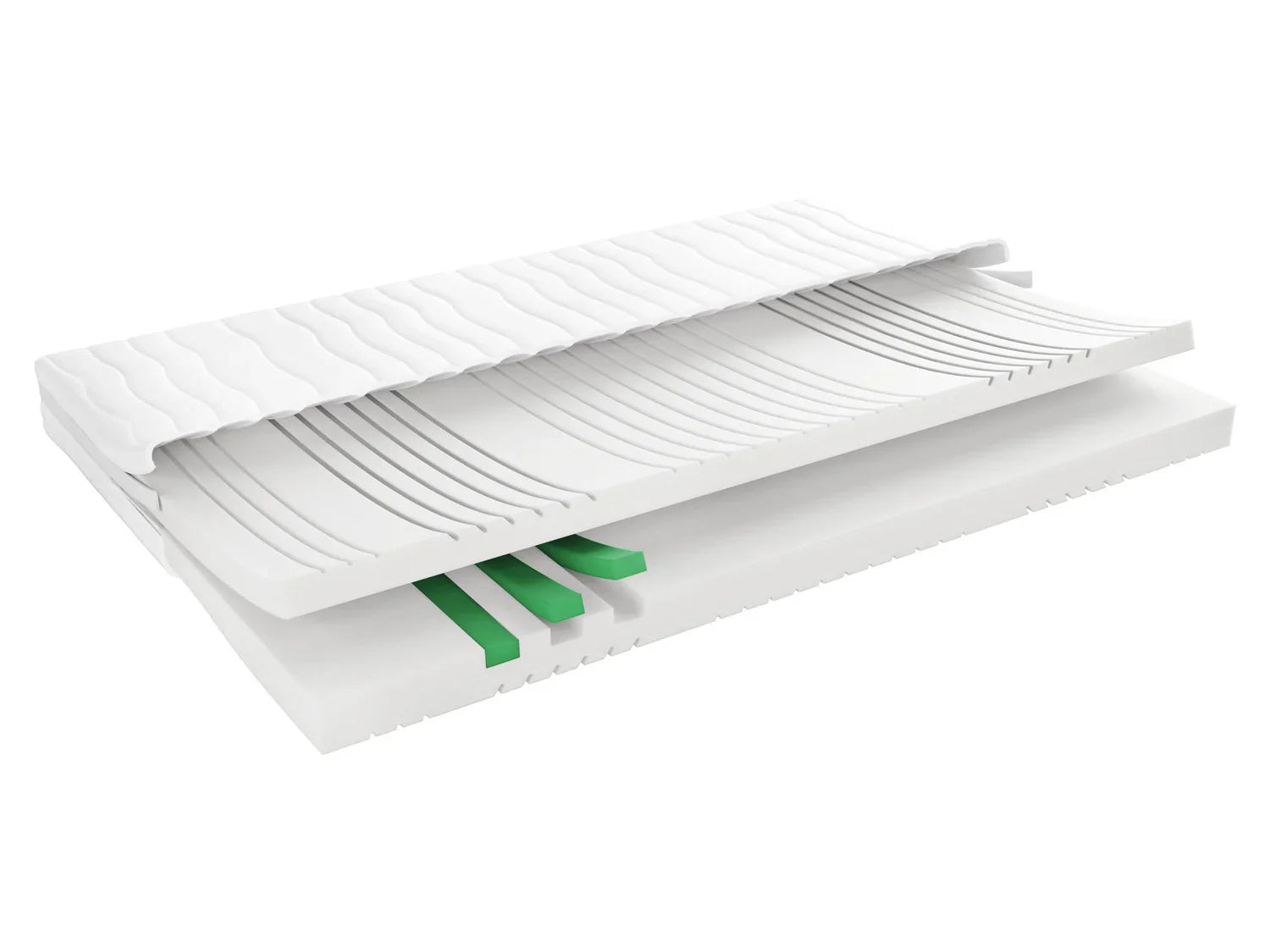 LIVARNO home Matelas en mousse froide, 7 zones, H3, 140 x 190 cm