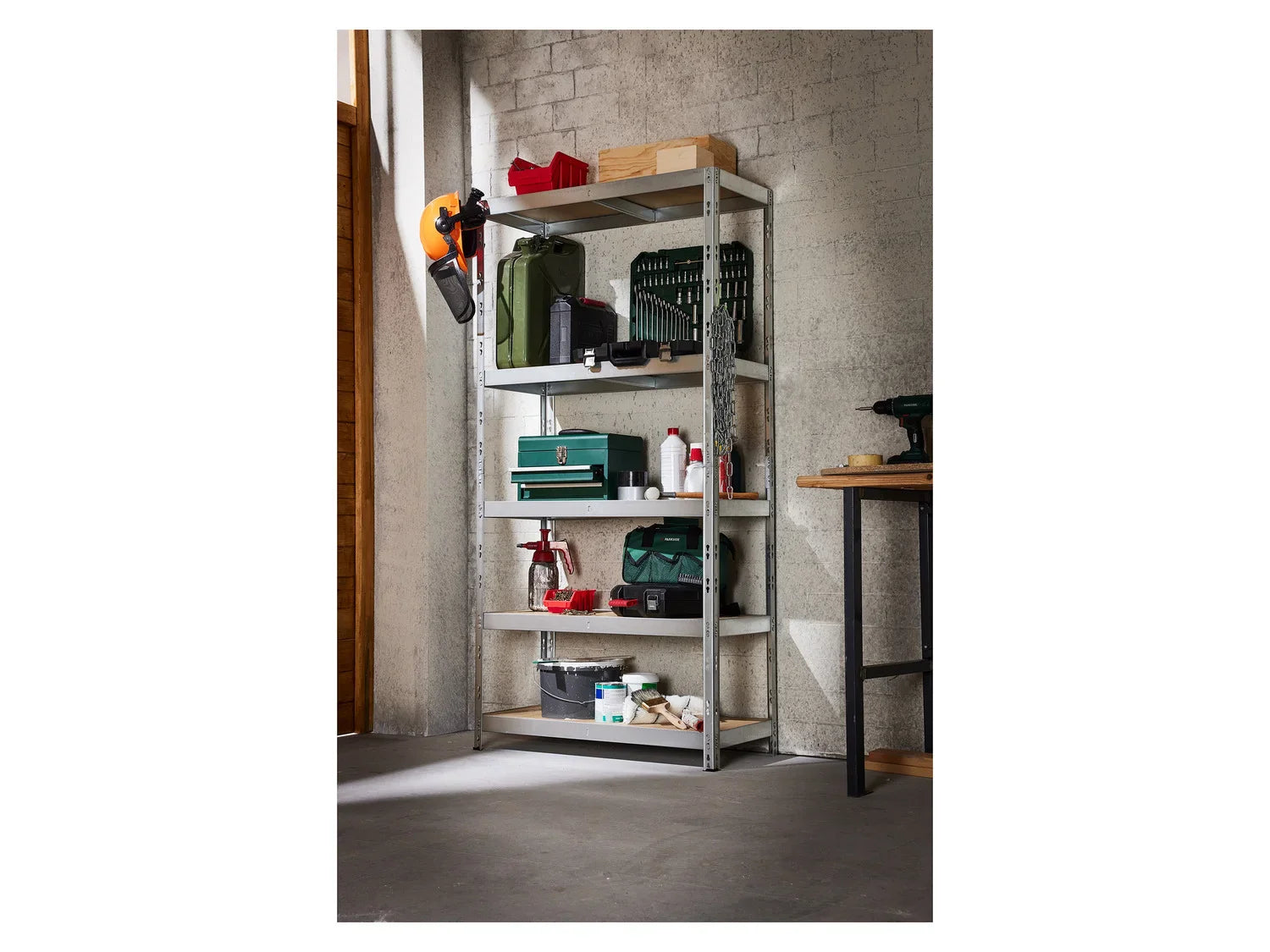 PARKSIDE Rayonnage, 5 tagres, 180 x 90 x 40 cm