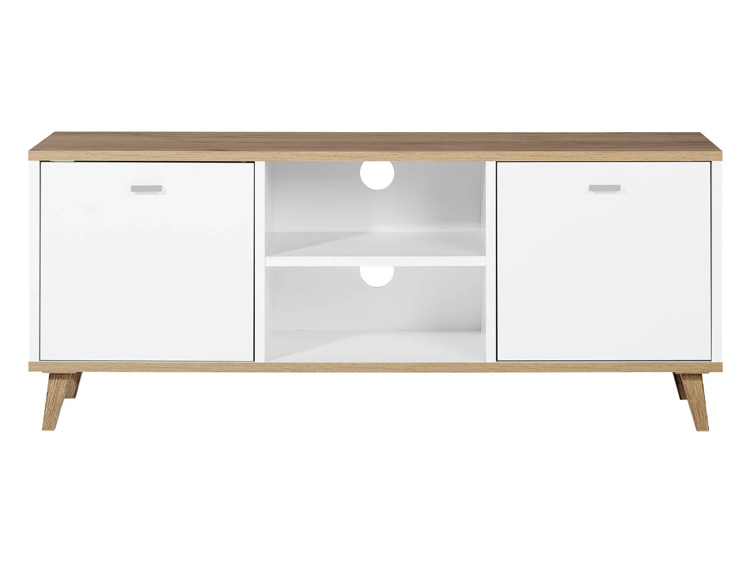 LIVARNO home Meuble bas Corfu, 113 x 46 x 33 cm, blanc/imitation chne