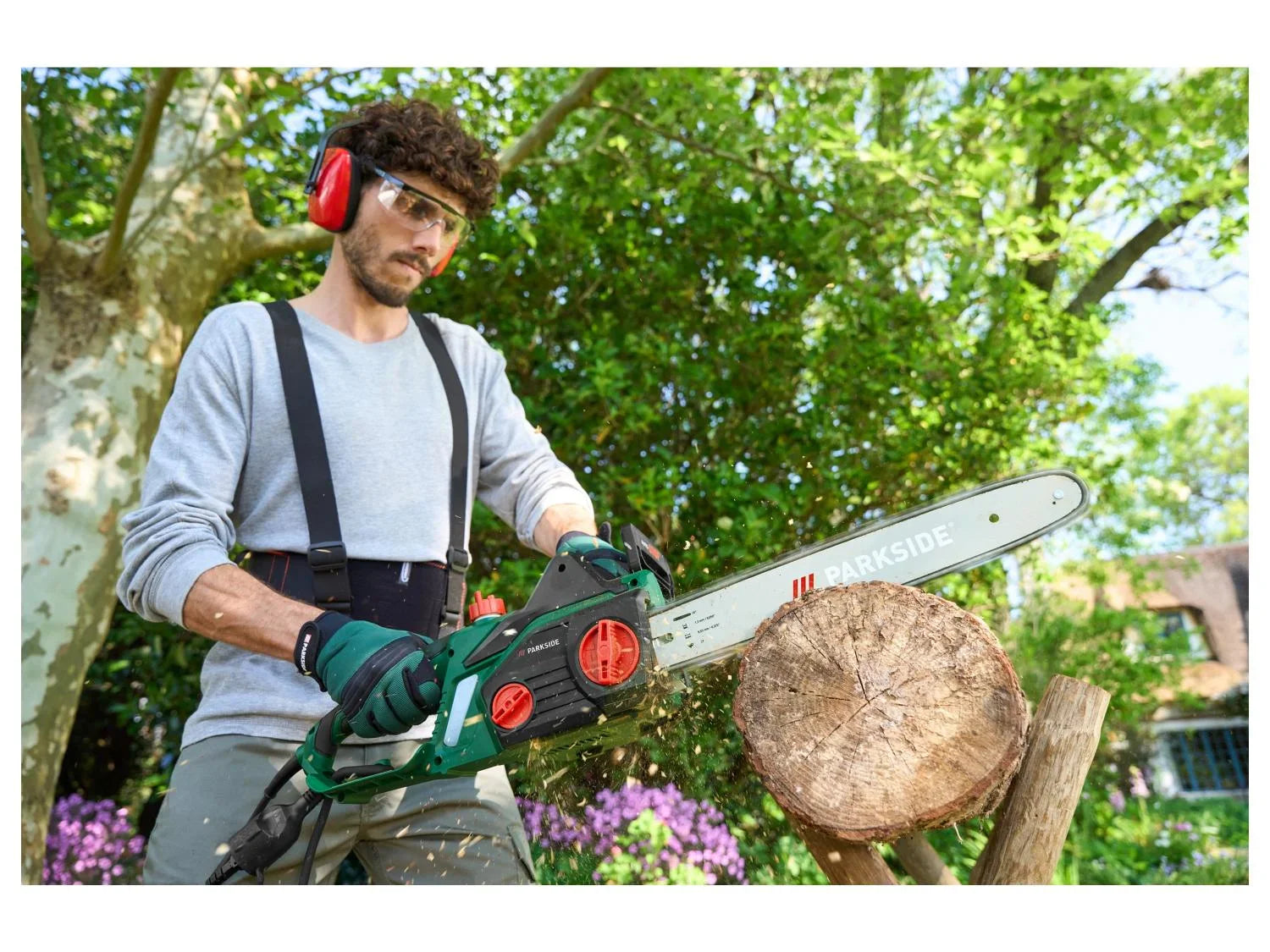 PARKSIDE Trononneuse lectrique PEKS 2200 A1, guide 46 cm, 2200 W
