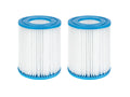 CRIVIT Lot de 2 cartouches filtrantes universelles  10,6 x 13,6 cm