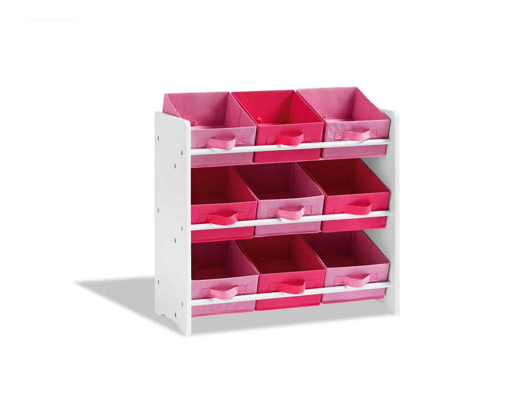 LIVARNO home Meuble de rangement pour enfants, avec 9 botes textiles