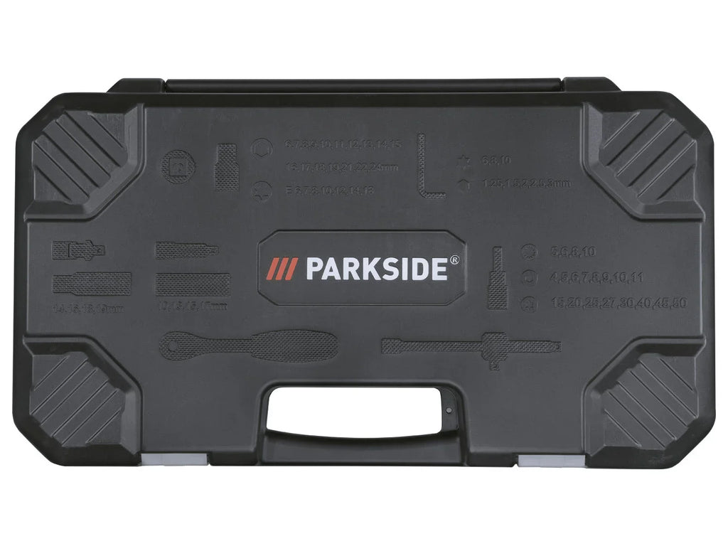 PARKSIDE Set de douilles et d'embouts 3/8 pouces, 65 pices