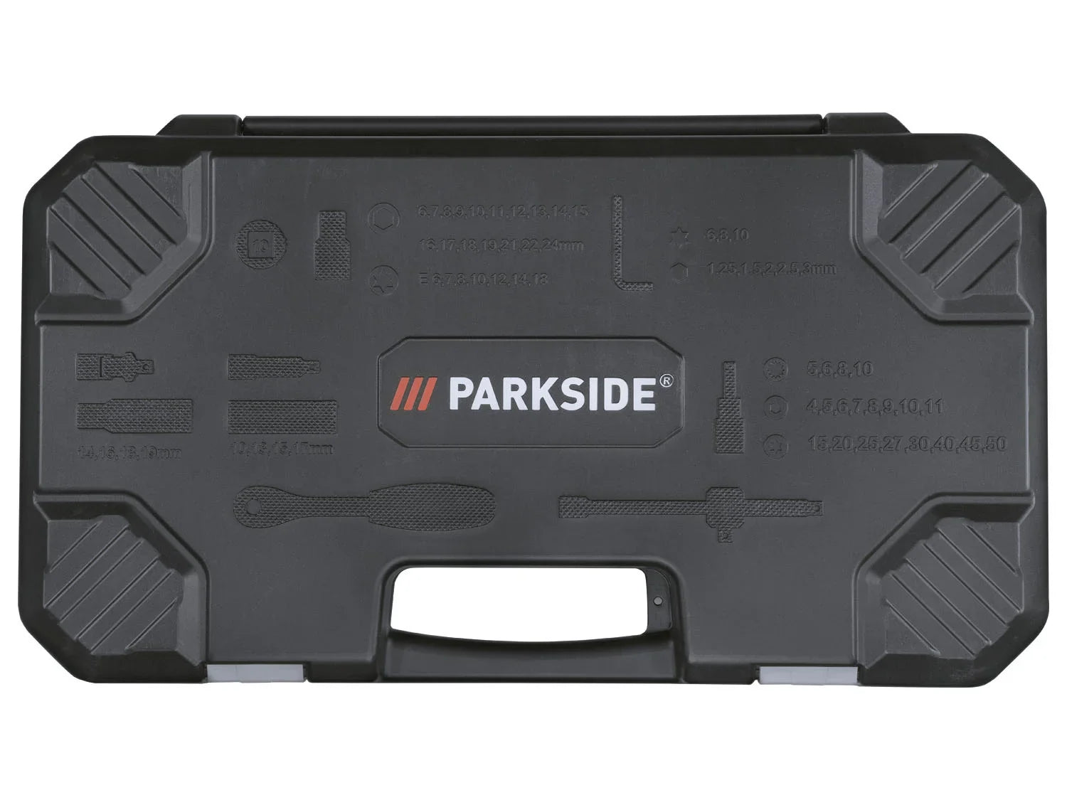 PARKSIDE Set de douilles et d'embouts 3/8 pouces, 65 pices
