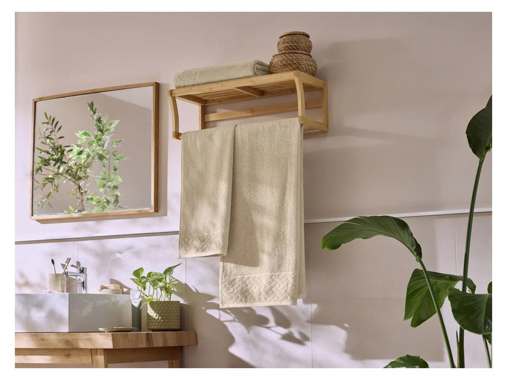 LIVARNO Serviette de toilette en ponge, 50 x 100 cm