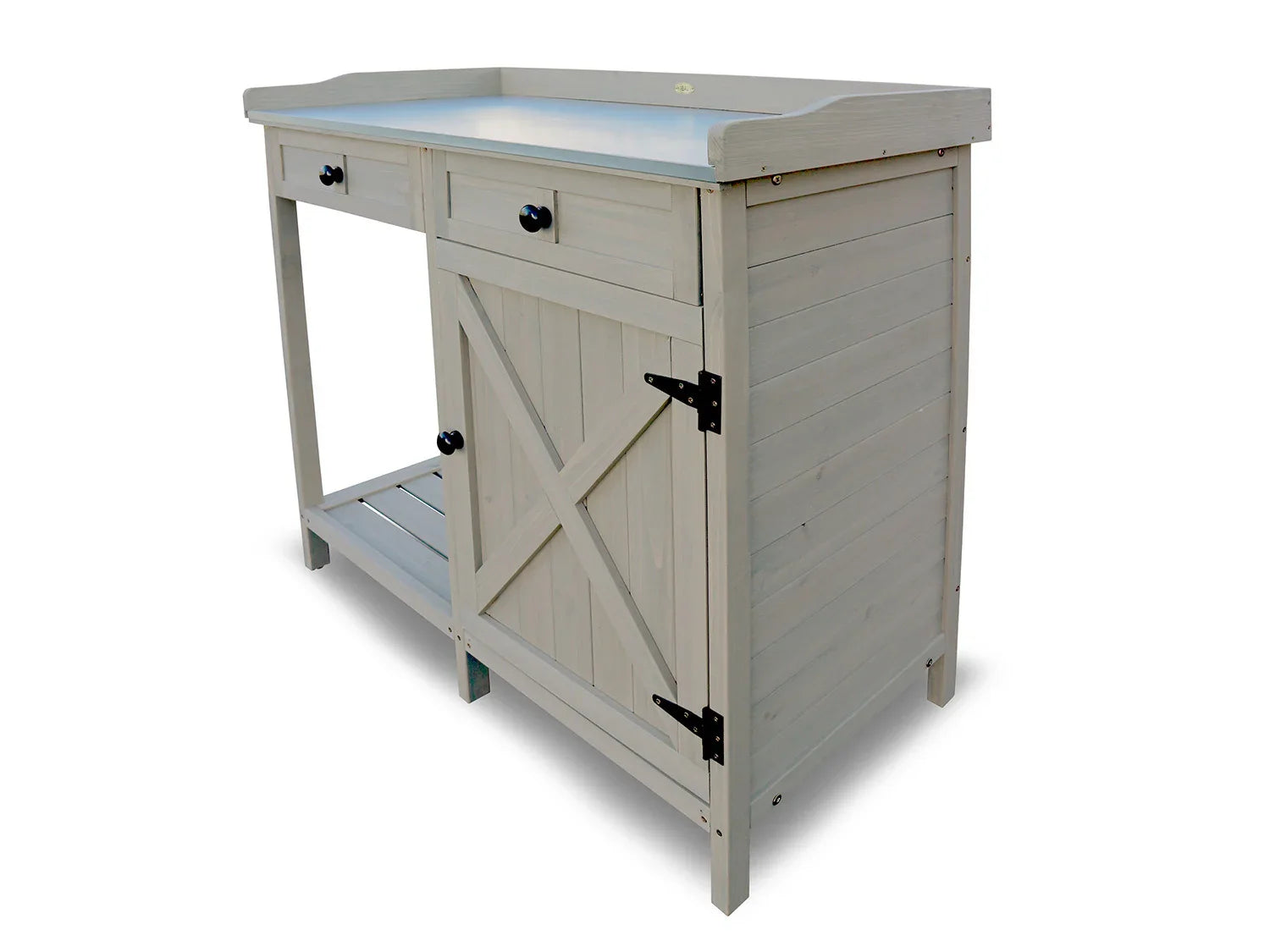 HABAU Table de jardin avec armoire infrieure, 98 x 48 x 95 cm