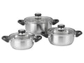 ERNESTO Set de 3 faitouts en acier inoxydable