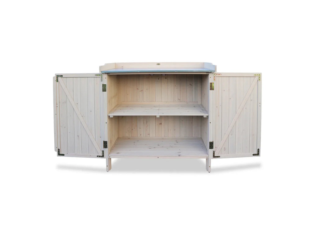 HABAU Table de jardin avec meuble bas, 98 x 48 x 95 cm