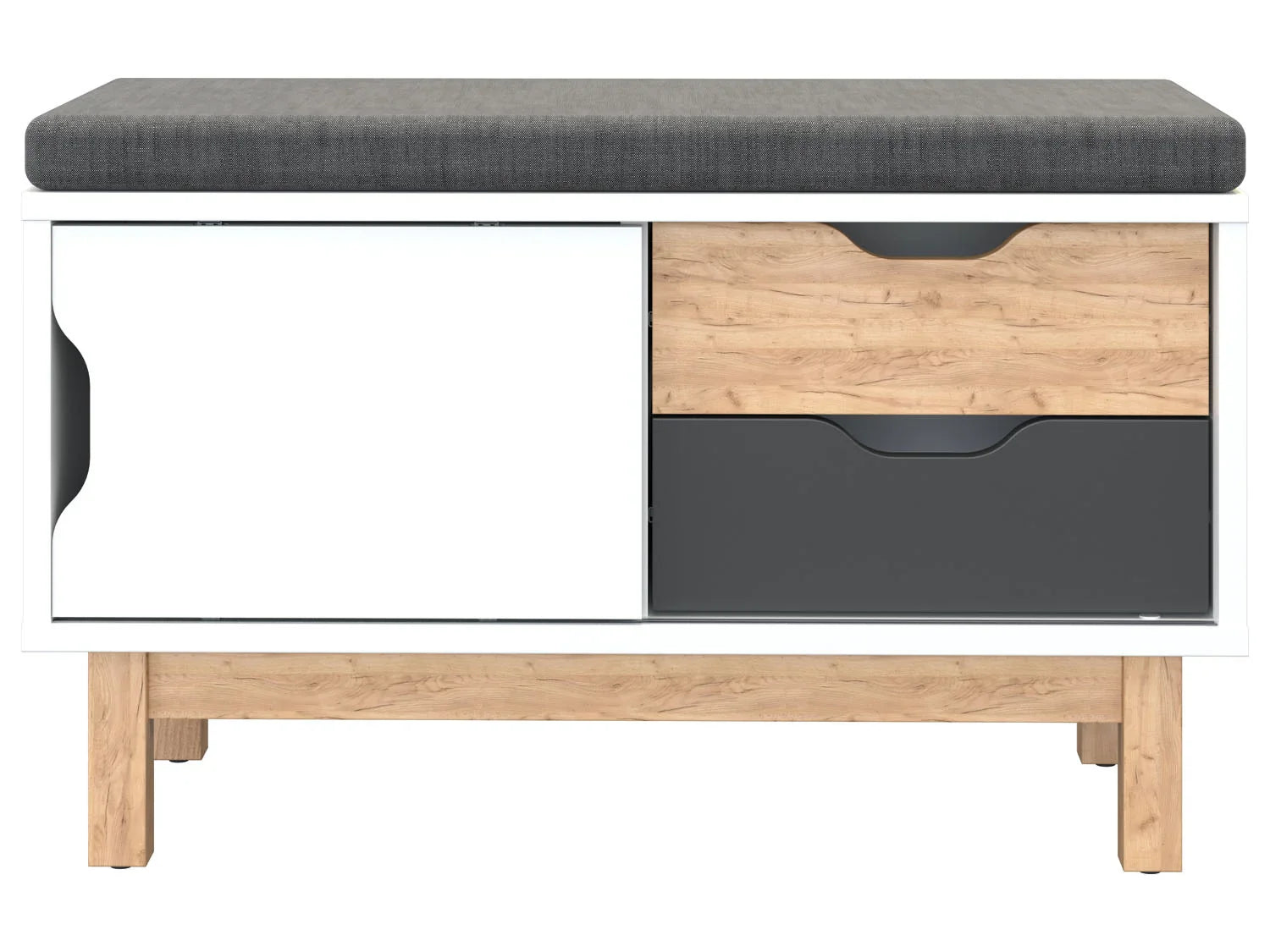 LIVARNO home Banc Copenhague avec rangement, 80 x 50 x 35 cm