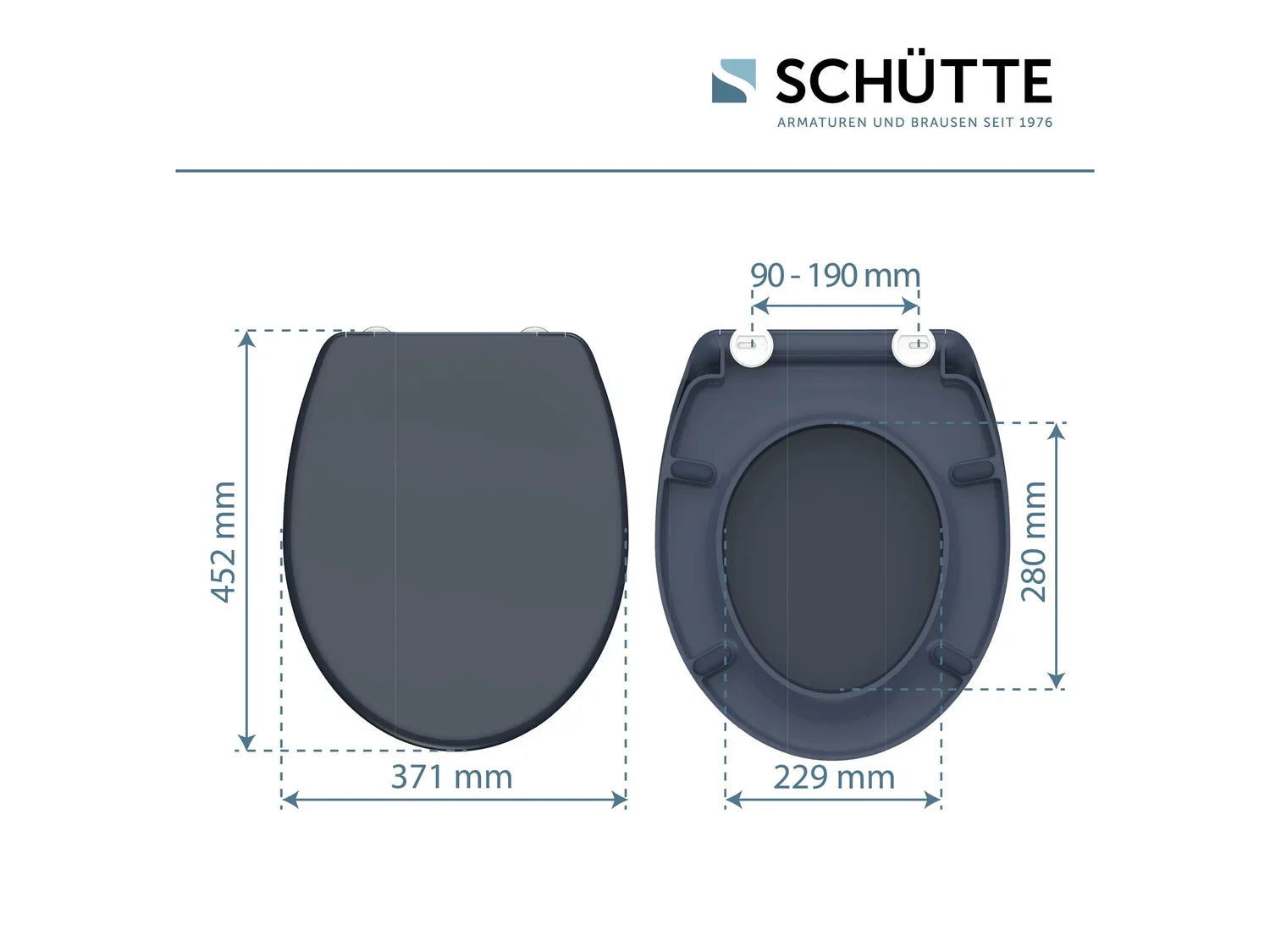 Schtte Abattant WC, avec fermeture en douceur