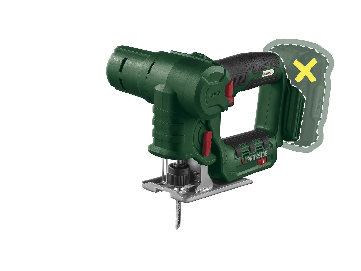PARKSIDE Scie sauteuse et scie sabre sans fil 2en1 PSSSA 20 Li B2, 20 V