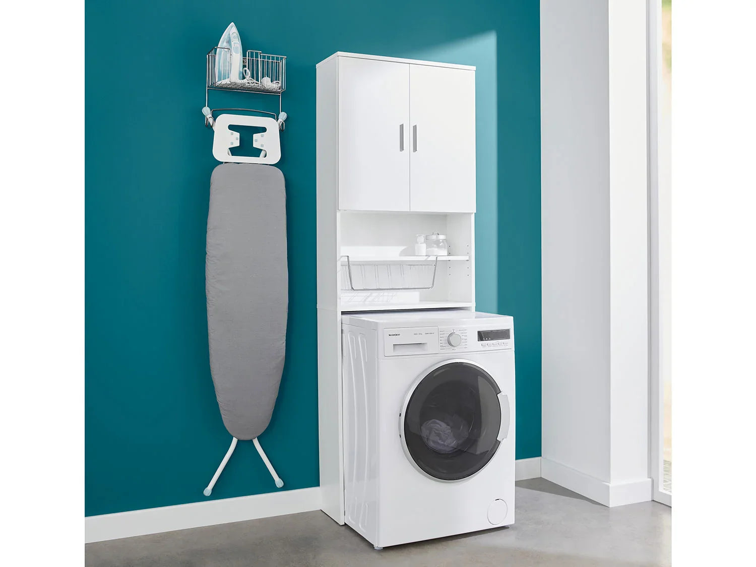 LIVARNO home Meuble pour lave-linge Liverpool, 64,5 x 190 x 25 cm, blanc