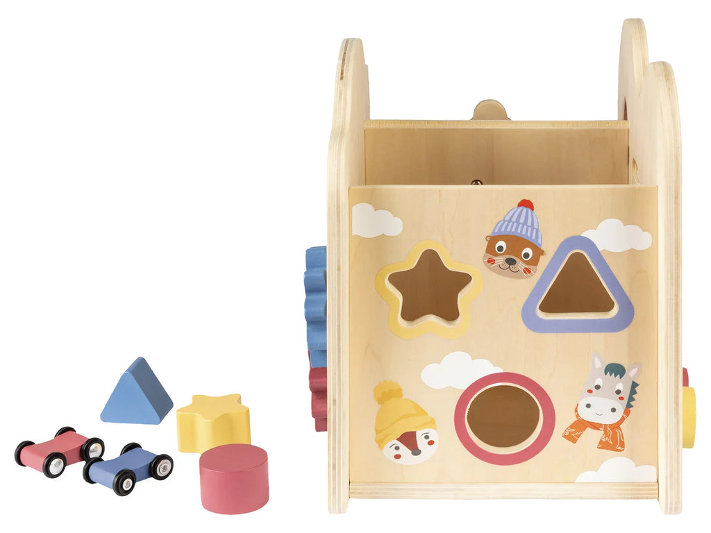 lupilu Chariot  pousser ou cube de motricit en bois