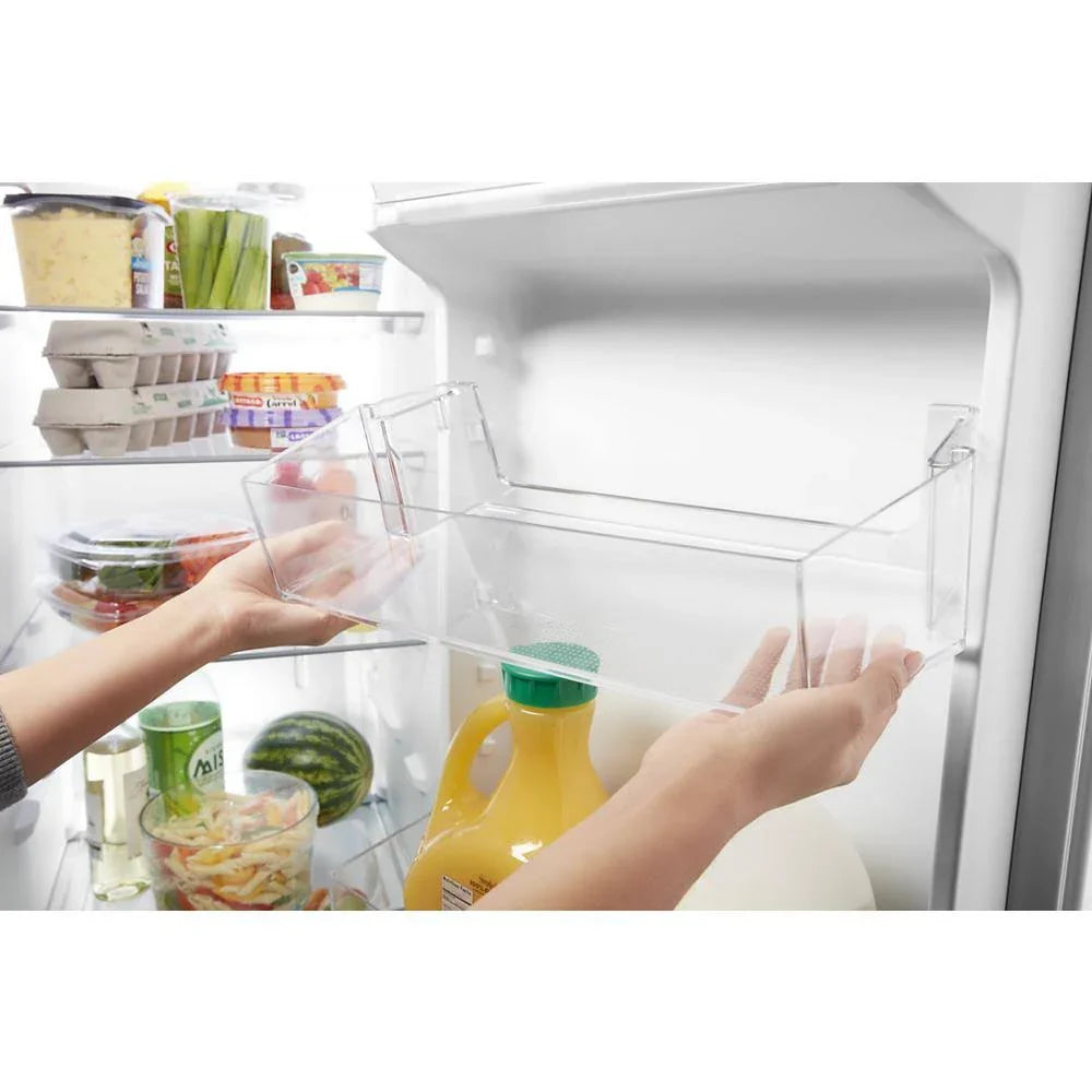 36-Inch Wide Side-By-Side Refrigerator - 24 Cu. ft. Stainless Steel