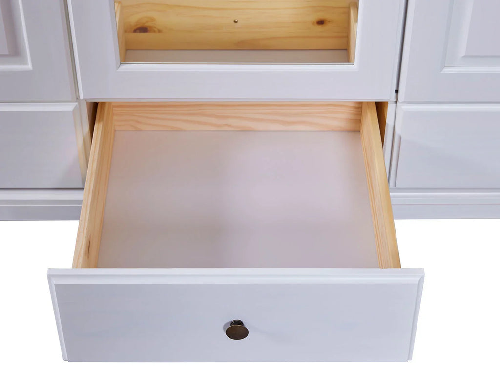 Inter Link Armoire rustique Kappl ou Reutte,  2, 3 ou 4 portes, blanche