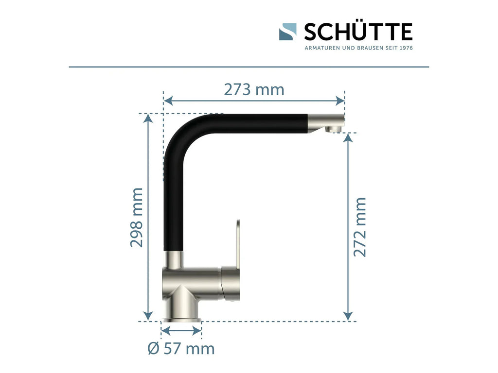 Schtte Mitigeur robinet de cuisine RIO, avec bec rtractable