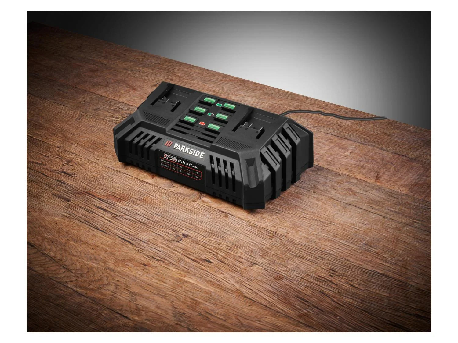 PARKSIDE Chargeur de batterie double PDSLG 20 B1, 20 V
