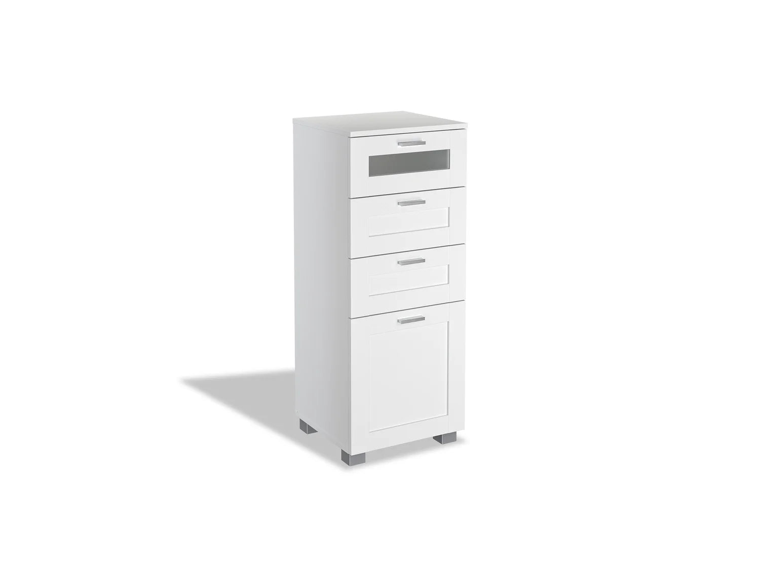 LIVARNO home Meuble de salle de bains Basel, 37 x 97,9 x 34,8 cm, blanc