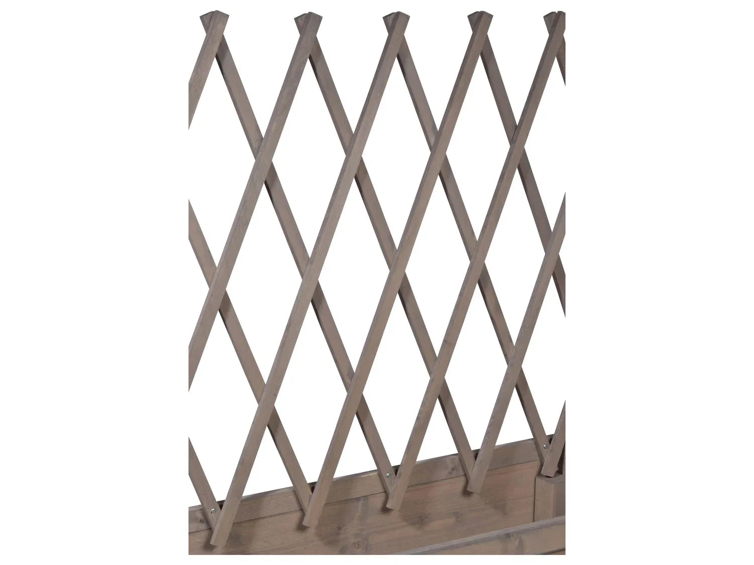 dobar Jardinire surleve  roulettes avec treillis, L 79 x l 28,5 x H130 cm