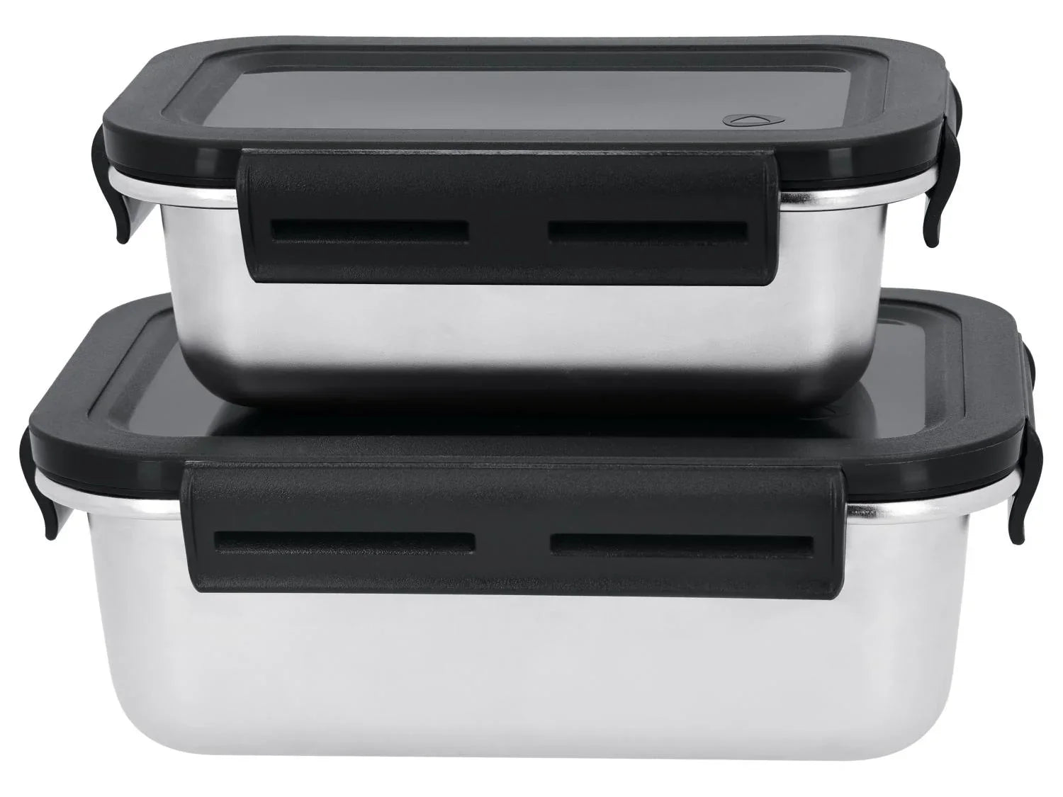 SILVERCREST Set de 2 botes de conservation en acier inoxydable