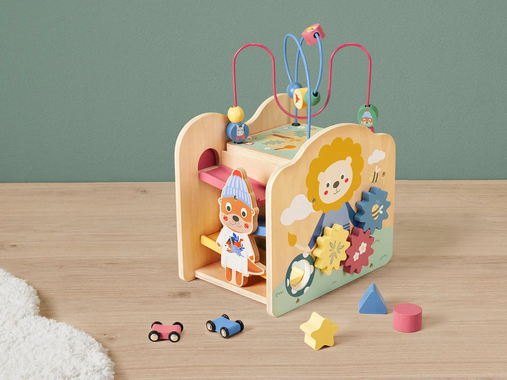 lupilu Chariot  pousser ou cube de motricit en bois