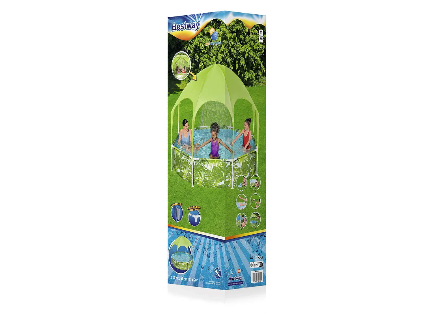 Bestway Pataugeoire Splash in Shade,  244 x 51 cm