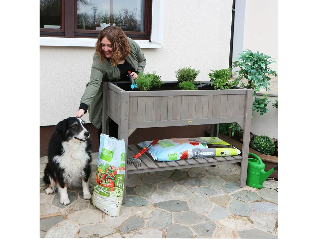 HABAU Potager en bois sur pieds