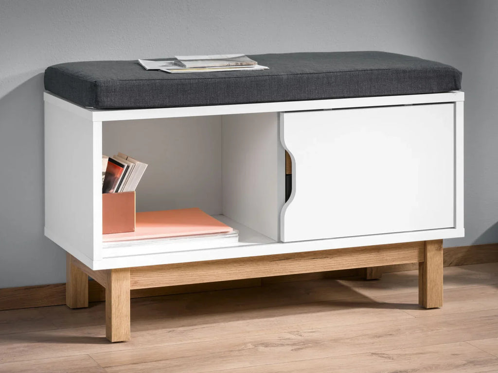 LIVARNO home Banc Copenhague avec rangement, 80 x 50 x 35 cm