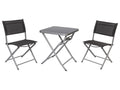 LIVARNO home Salon de balcon Houston, 3 pices, argent/gris