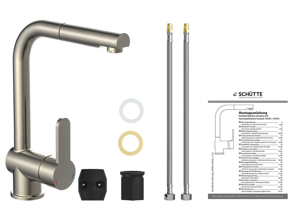 Schtte Mitigeur robinet de cuisine LONDON, avec bec extensible