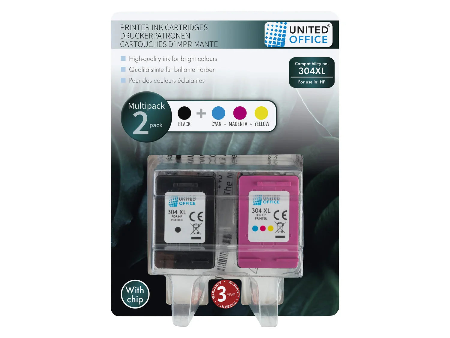 UNITED OFFICE Cartouches d'impression, Multipack, HP