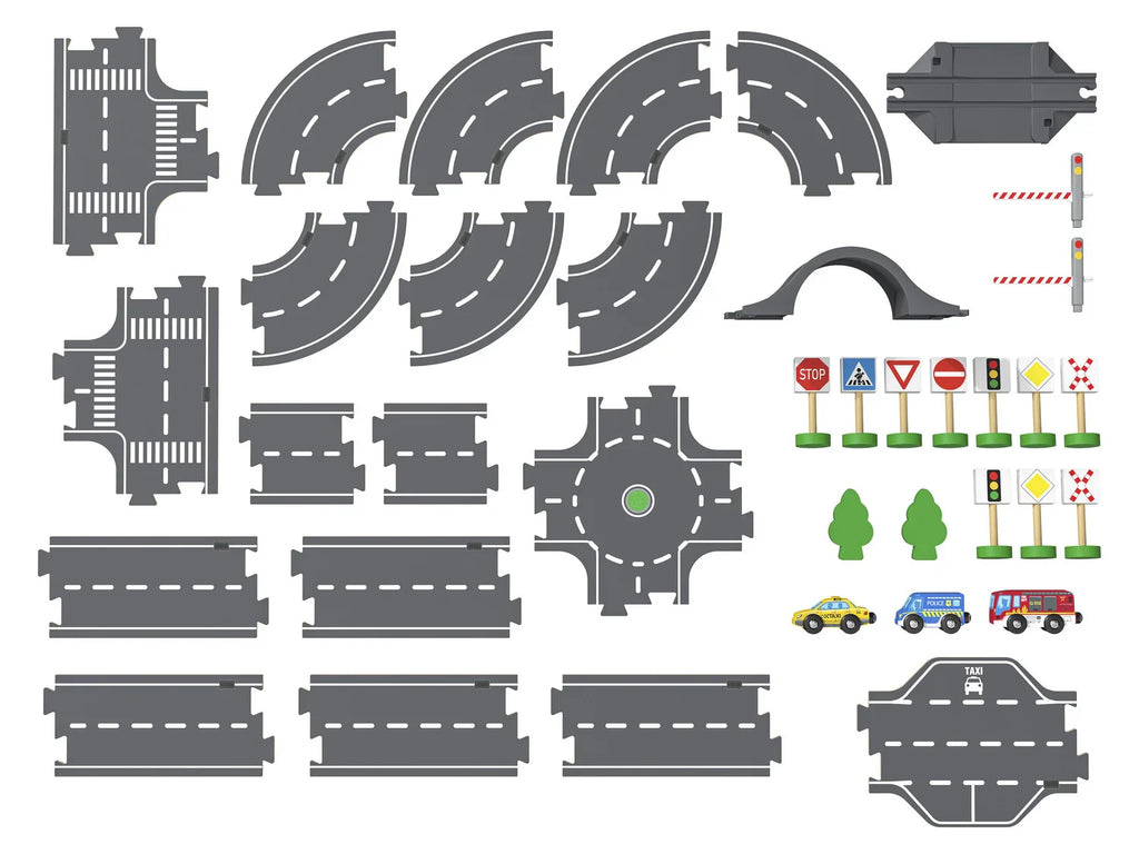 Playtive Set de circuit en bois