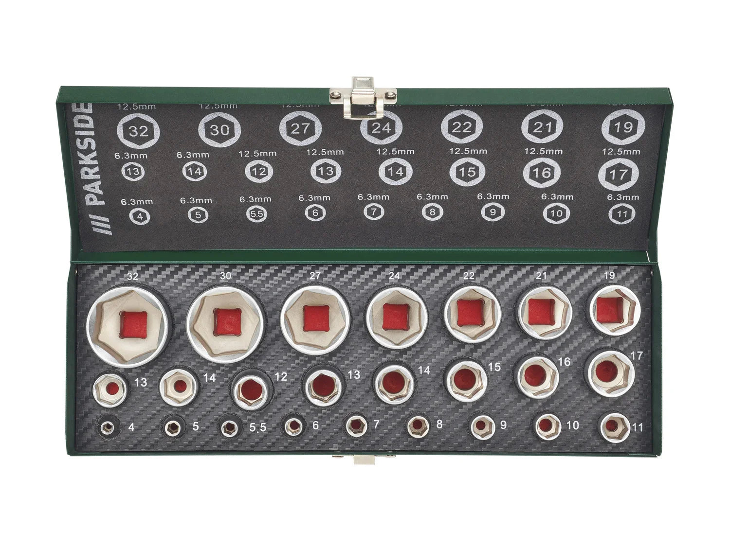 PARKSIDE Set de douilles, 24 pices