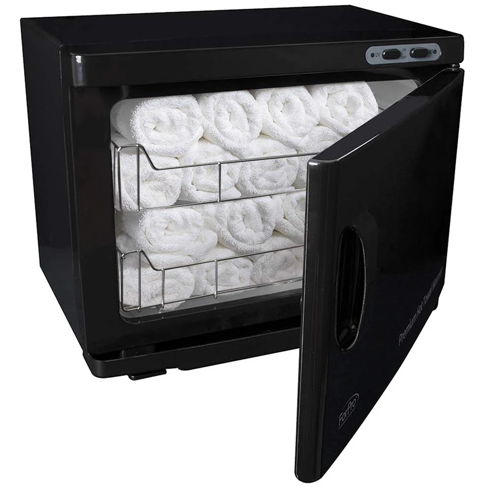 ForPro Professional Collection Premium Hot Towel Warmer, 23L Extra Large Capacity, Two Stainless Steel Racks, White