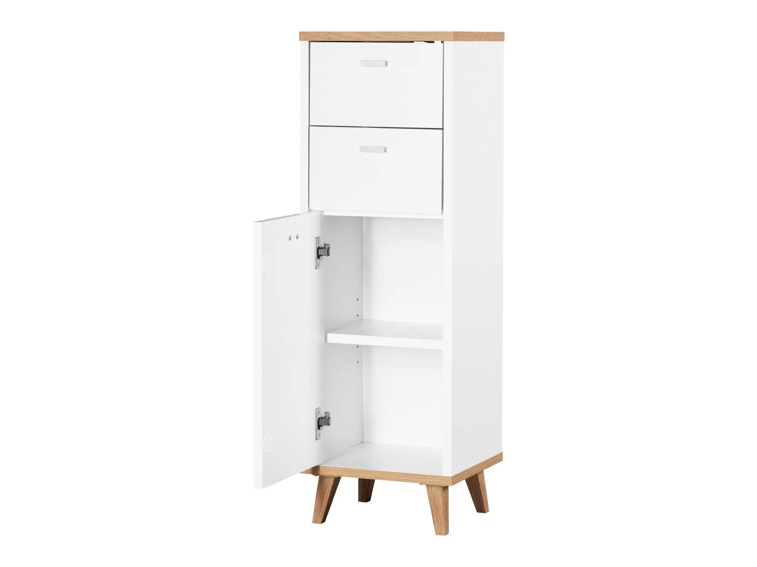 LIVARNO home Meuble pour salle de bains Corfu, 32 x 96 x 28 cm, blanc/imitation chne