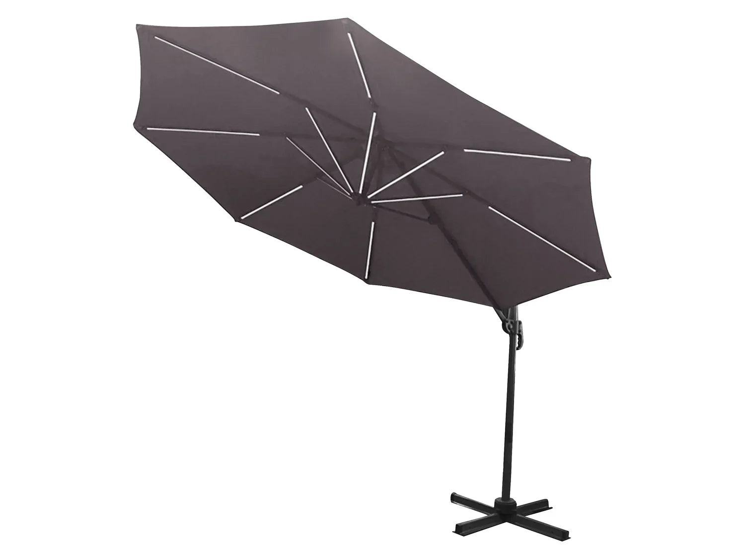 LIVARNO home Parasol dport avec clairage LED,  300 cm