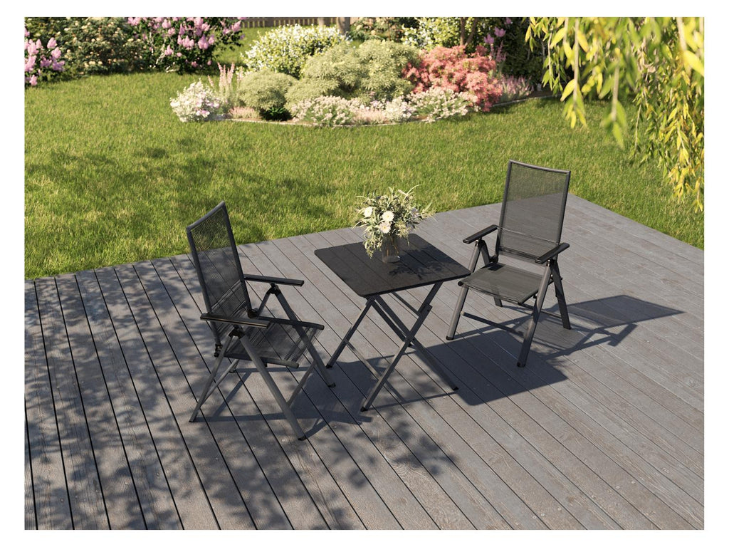 LIVARNO Lot de 2 fauteuils en aluminium Miami