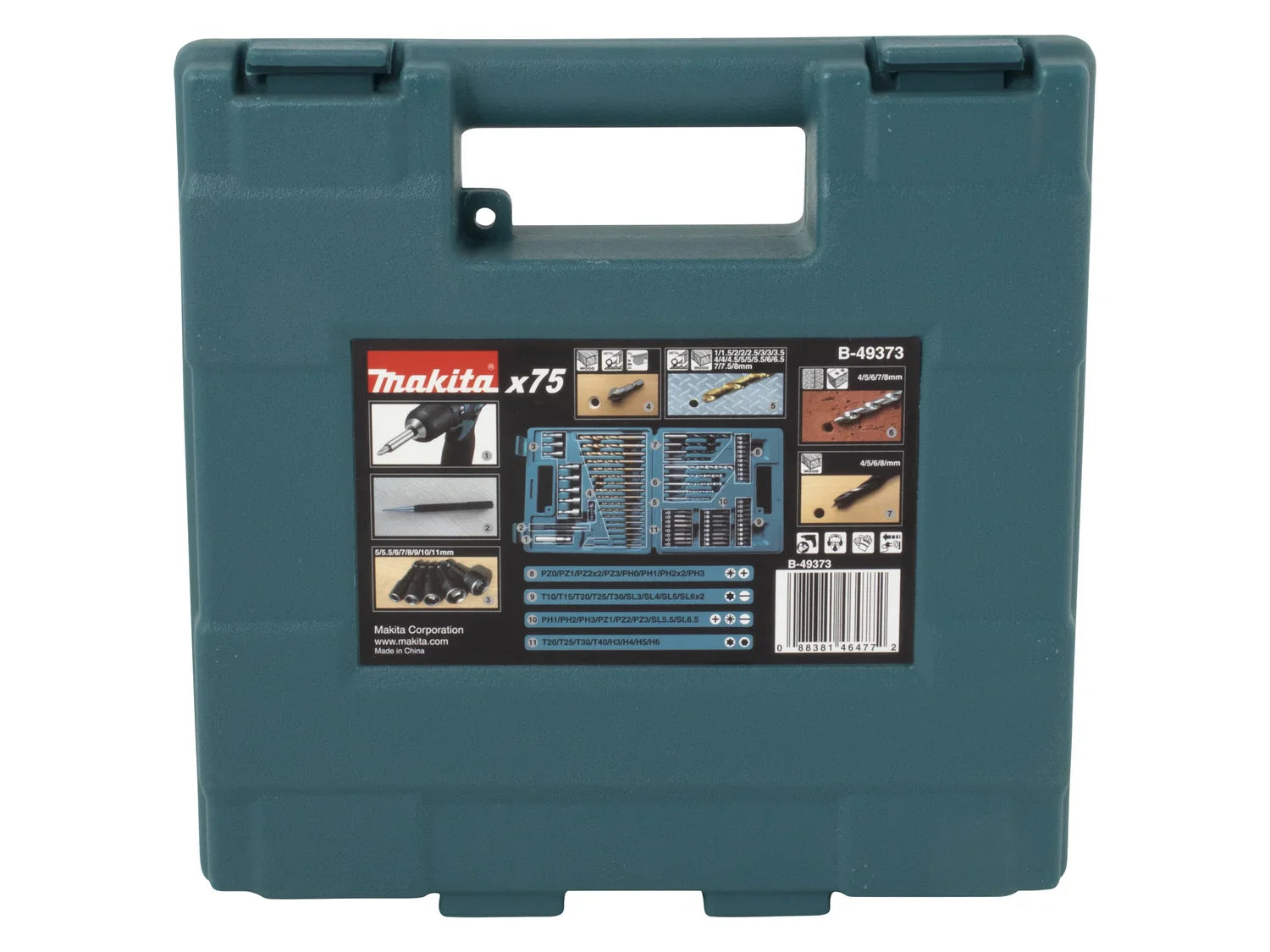 Makita Set d'embouts et de mches B-49373, 75 pices