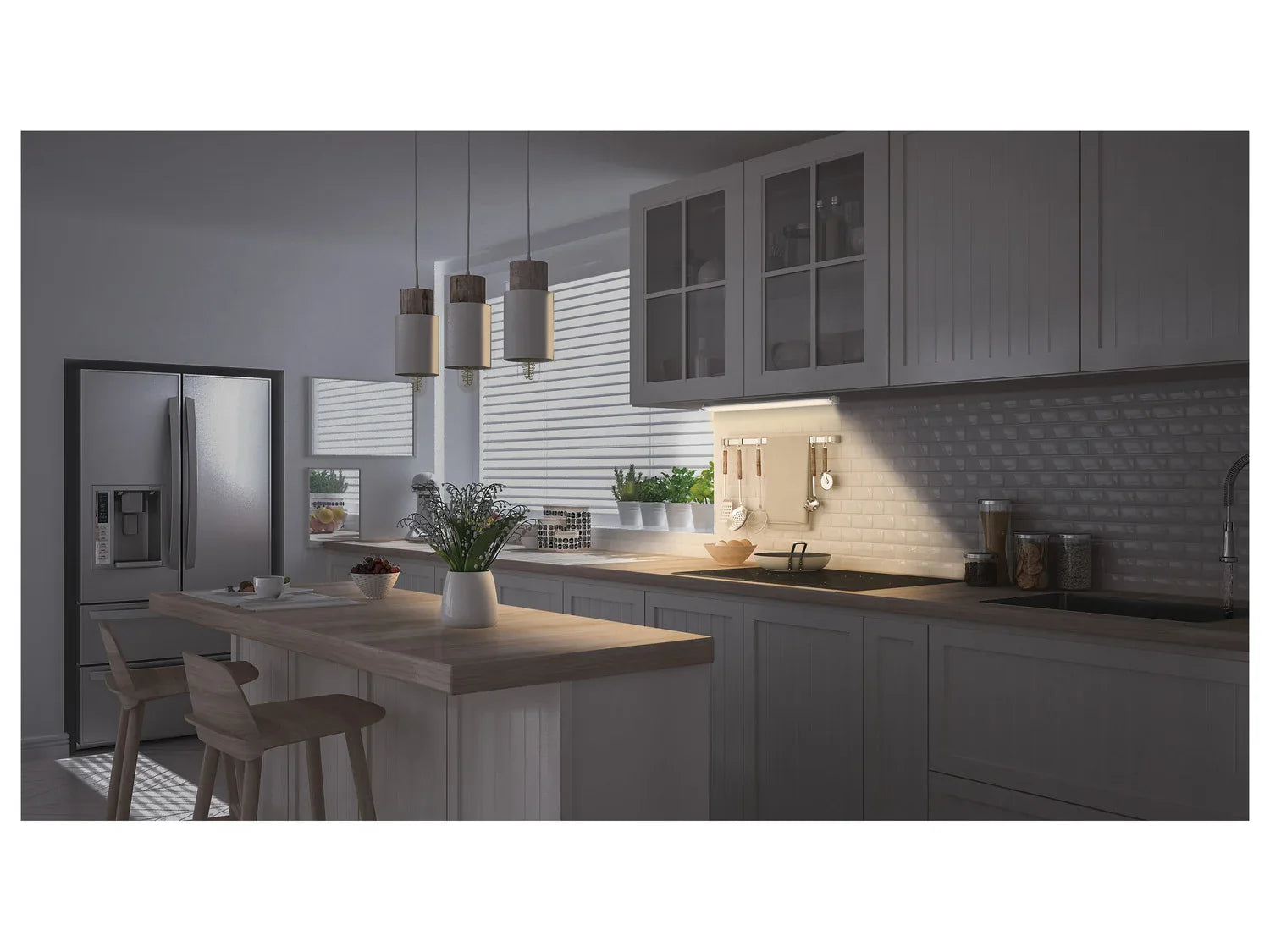 LIVARNO home Rglette sous meuble LED  blanc variable