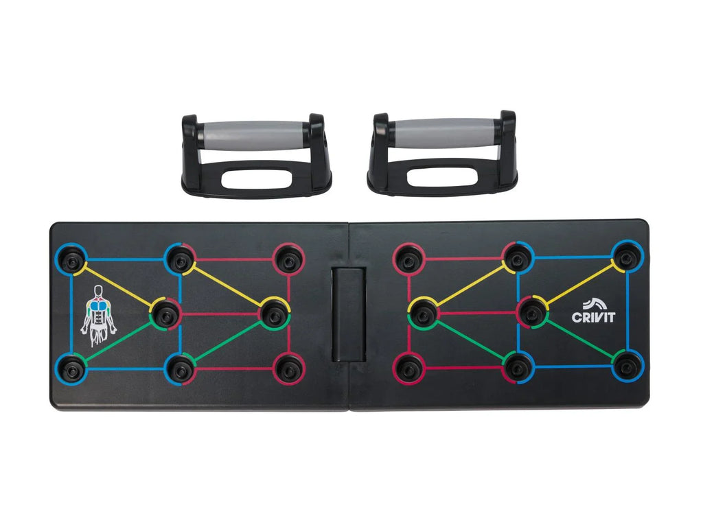 CRIVIT Planche  pompes ou set dhaltres courts ou kettlebell