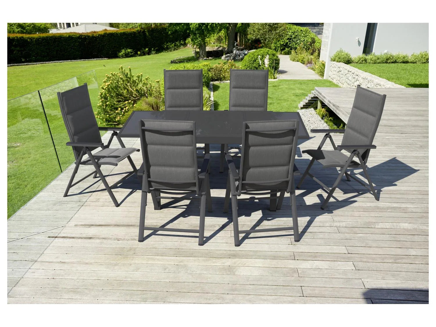 LIVARNO Table de jardin + Lot de 6 fauteuils Toronto