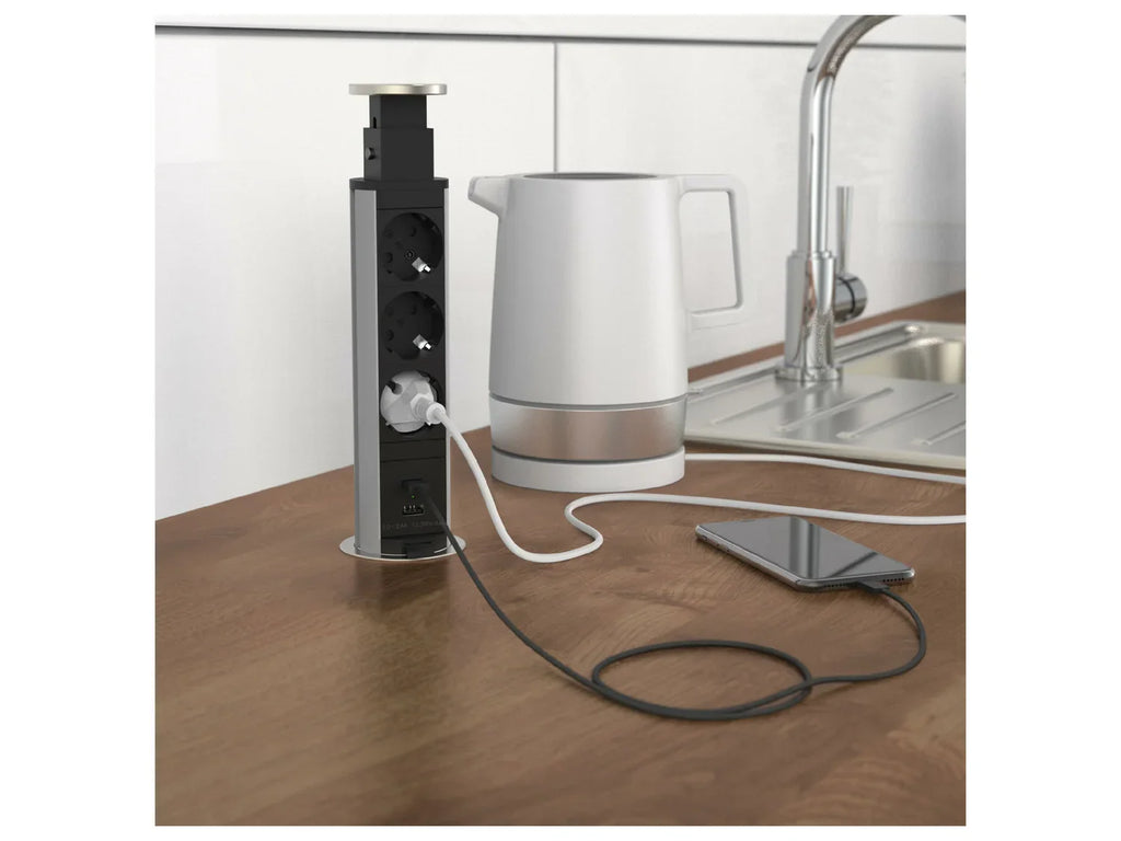 Schtte Bloc multiprises encastrable pour plan de travail
