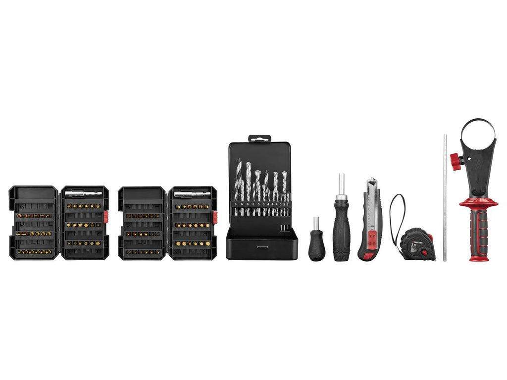 PARKSIDE PERFORMANCE Set perceuse-visseuse  percussion sans fil PSBSAP 20-Li D4 + 2 batteries + chargeur, 20 V