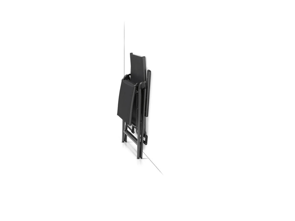 LIVARNO home Fauteuil en aluminium Houston, noir/anthracite