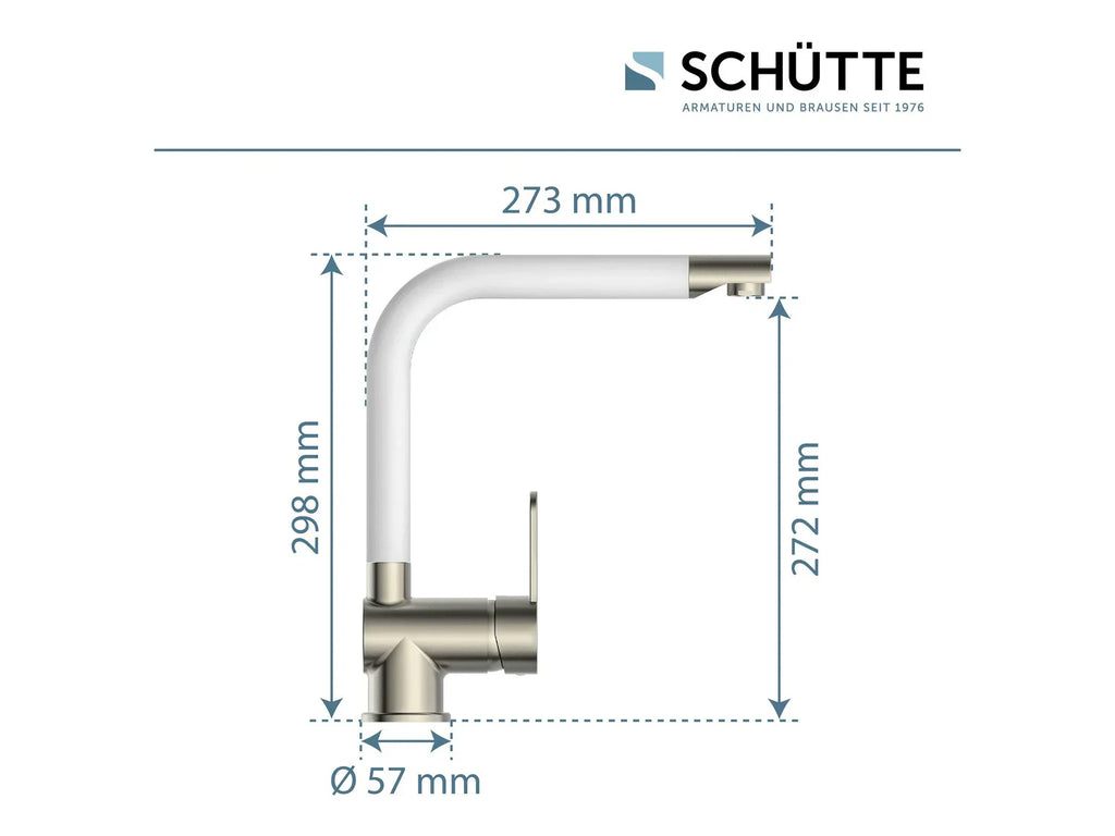 Schtte Mitigeur robinet de cuisine RIO, avec bec rtractable