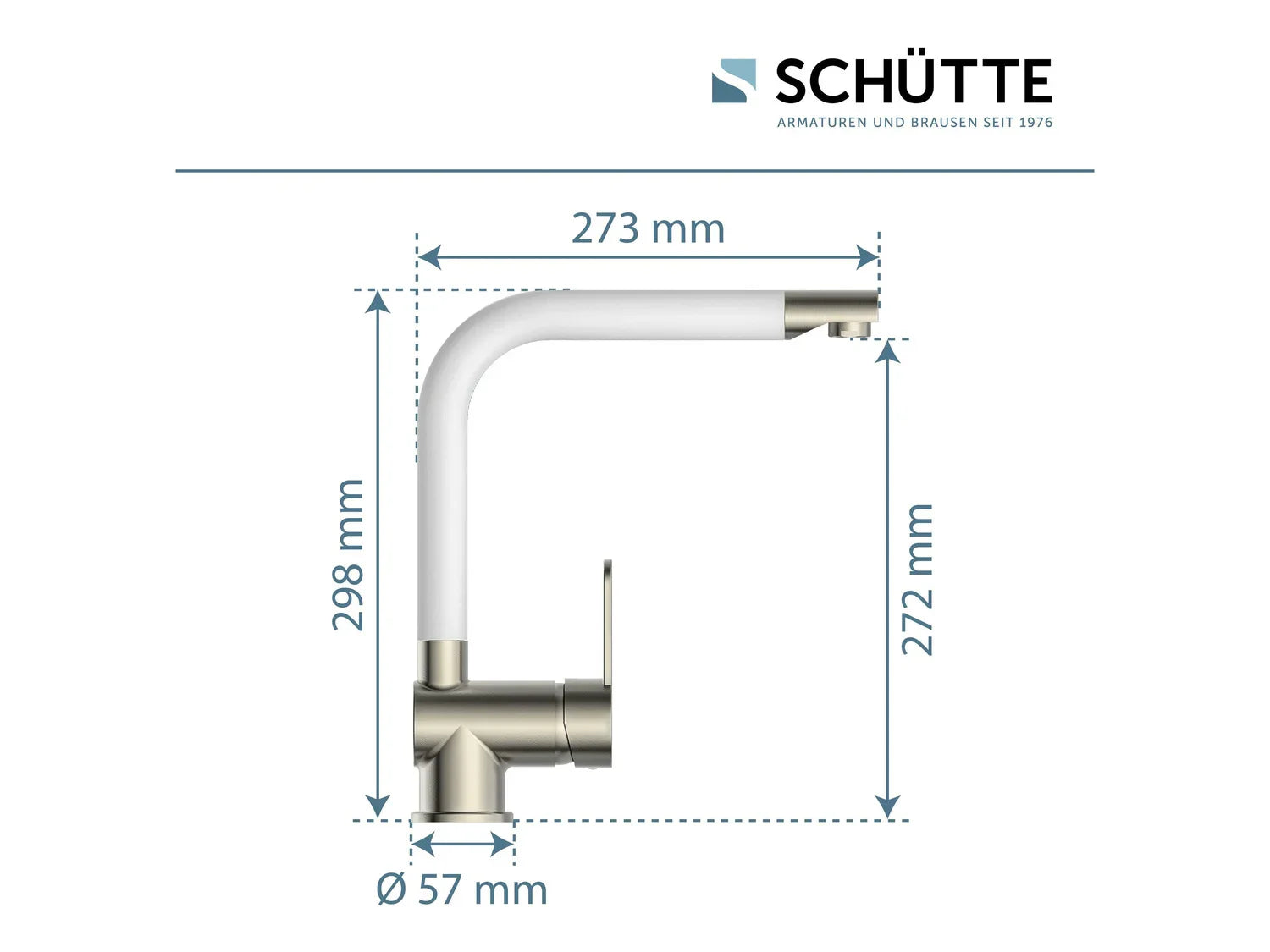 Schtte Mitigeur robinet de cuisine RIO, avec bec rtractable