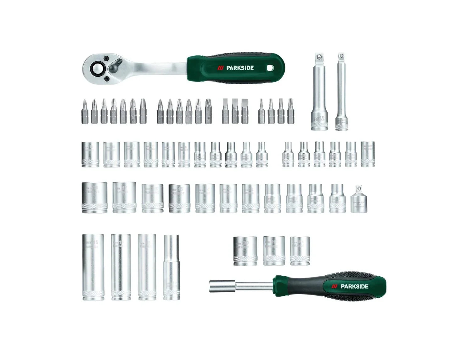 PARKSIDE Set de douilles et dembouts, 61 pices