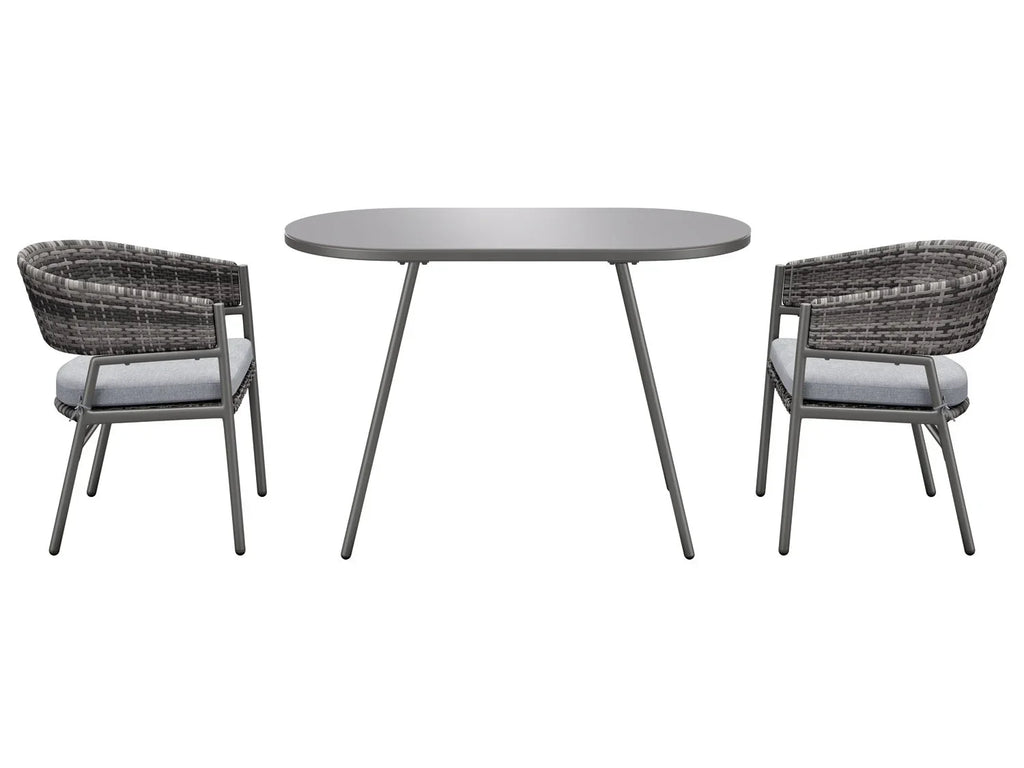 LIVARNO home Salon de balcon en acier, 3 pices